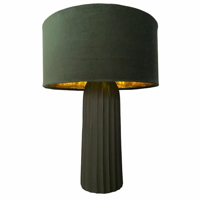 Настолна лампа DKD Home Decor Кадифе Алуминий Зелен (26 x