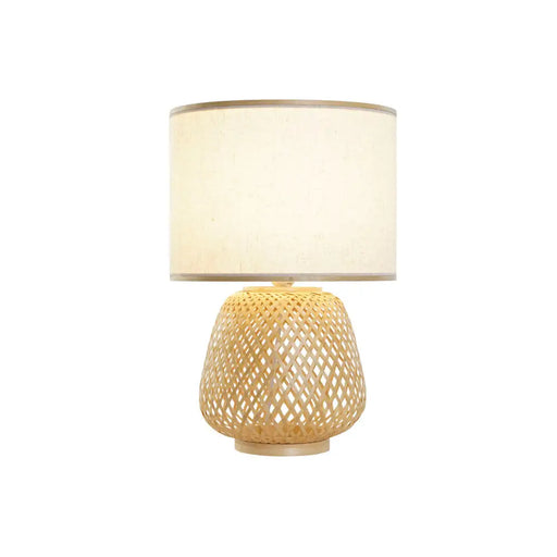 Настолна лампа DKD Home Decor Кафяв Естествен Бамбук 50 W