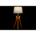 Настолна лампа DKD Home Decor Кафяв Бежов полиестер Дървен