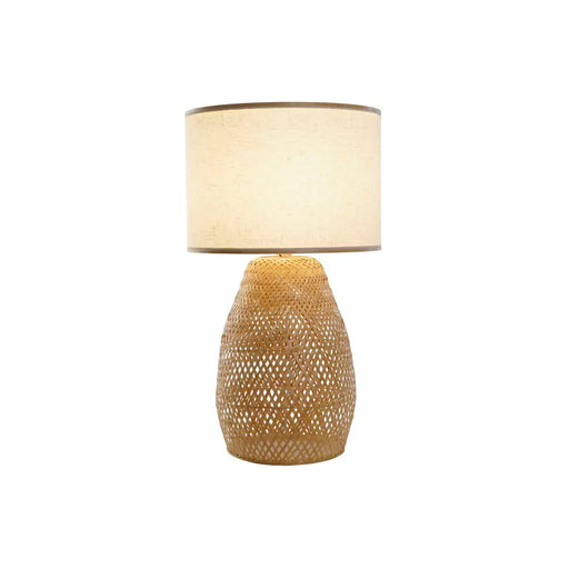 Настолна лампа DKD Home Decor Кафяв Естествен Бамбук 50 W