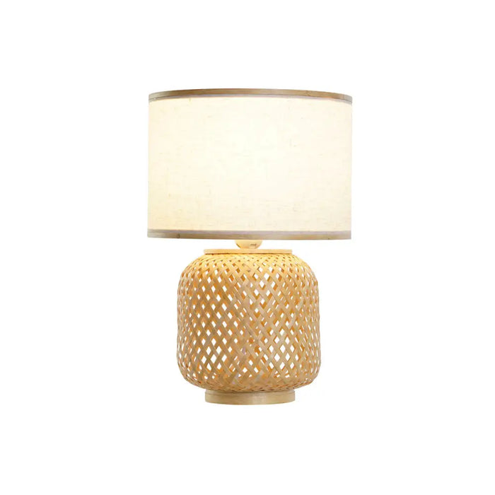 Настолна лампа DKD Home Decor Кафяв Естествен Бамбук 50 W