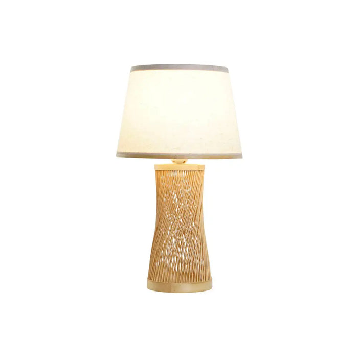 Настолна лампа DKD Home Decor Кафяв Естествен Бамбук 50 W