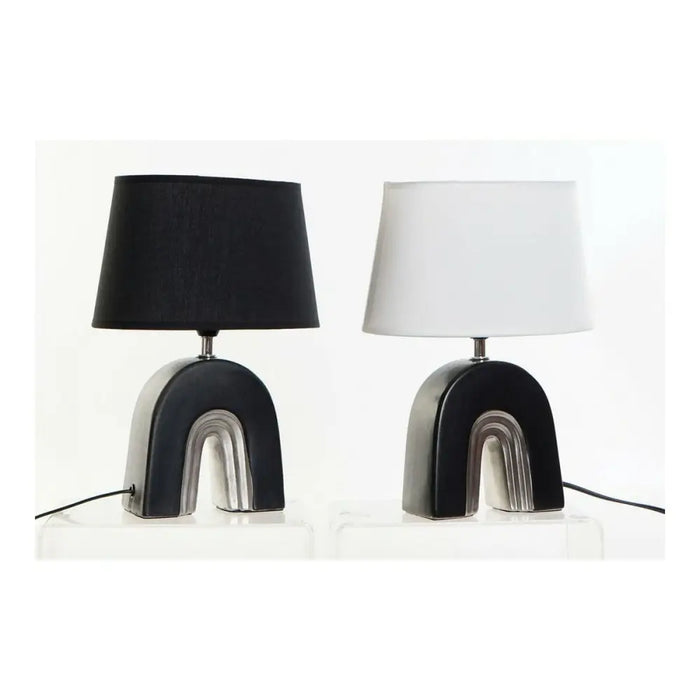 Настолна лампа DKD Home Decor Керамика Черен полиестер (20