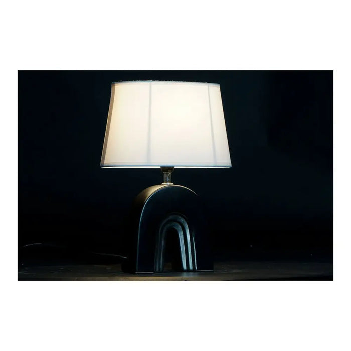 Настолна лампа DKD Home Decor Керамика Черен полиестер (20