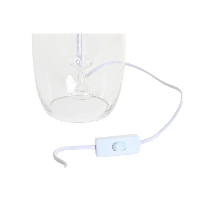 Настолна лампа DKD Home Decor Кристал Прозрачен Бял Светло