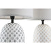 Настолна лампа DKD Home Decor Мед Бял Каменинов 220 V 40 W