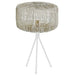 Настолна лампа DKD Home Decor Метал Бял 220 V 50 W 33 x 33