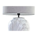 Настолна лампа DKD Home Decor Пластно Керамика Сив Бял (38
