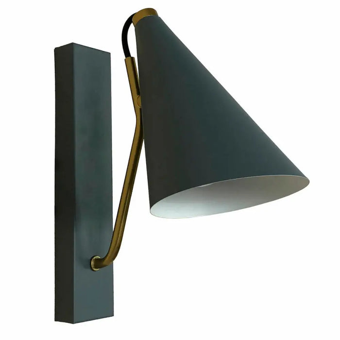 Настолна лампа DKD Home Decor Син Метал Златен (12 x 25 x