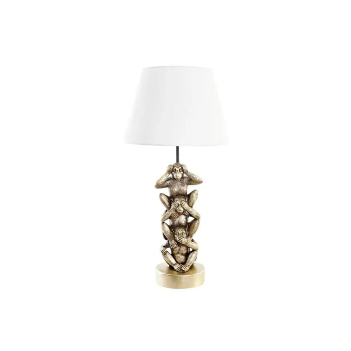 Настолна лампа DKD Home Decor Златен Бял Колониален 220 V