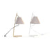 Настолна лампа DKD Home Decor Златен Метал лен Бял 50 W