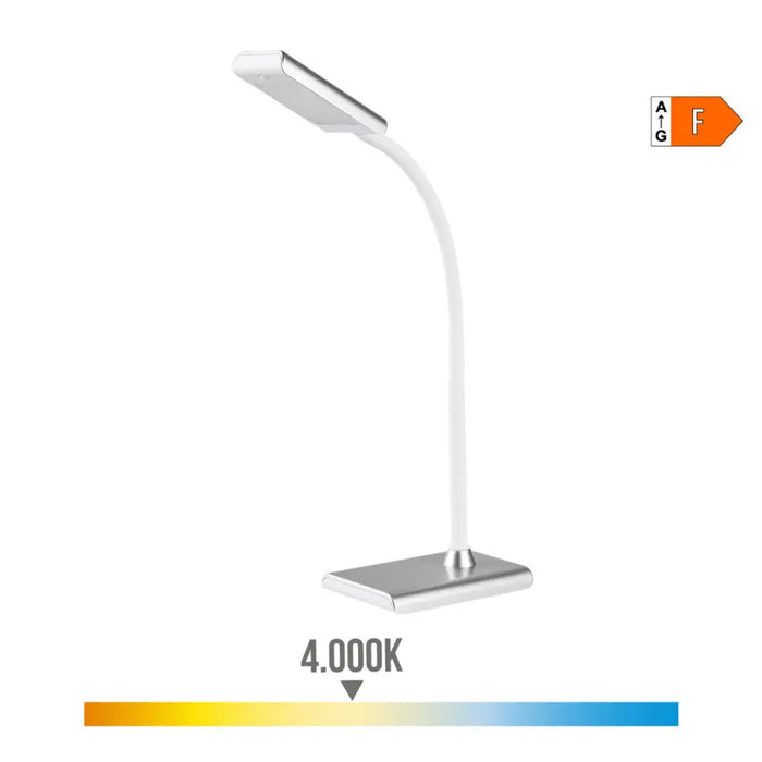 Настолна лампа EDM 30115 Сребрист полипропилен 7 W 400 lm 9