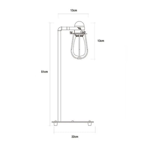 Настолна лампа EDM 32107 Черен Метал 60 W 220-240 V 22 x 51