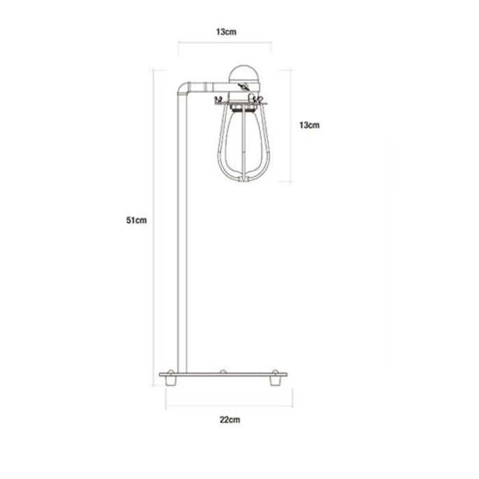 Настолна лампа EDM 32107 Черен Метал 60 W 220-240 V 22 x 51