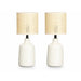 Настолна лампа Gift Decor 10952 Бял 60 W 2 броя