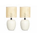 Настолна лампа Gift Decor 10953 Бял 60 W 2 броя