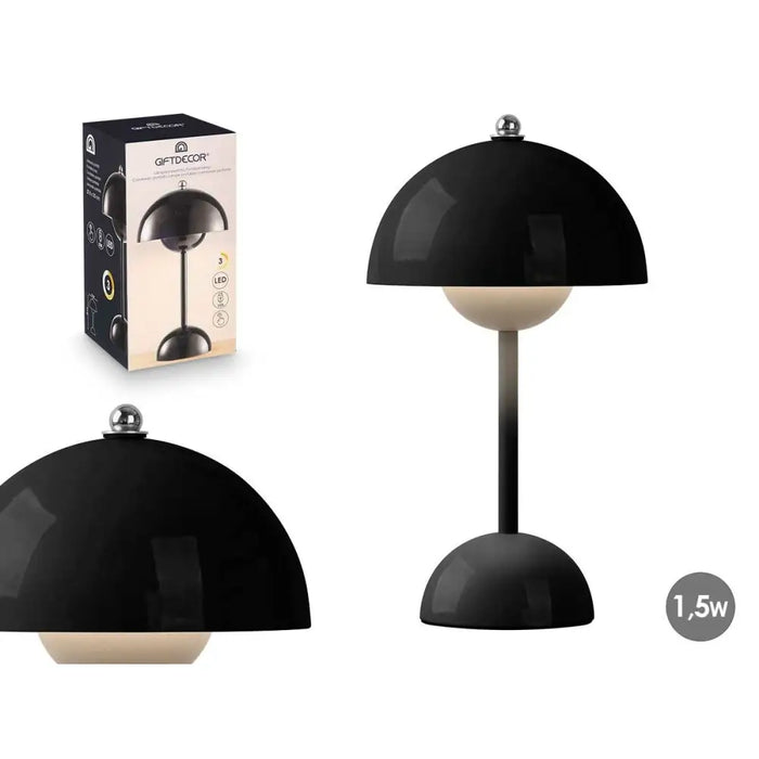 Настолна лампа Gift Decor Черен 1,5 W Гъба (4 броя)