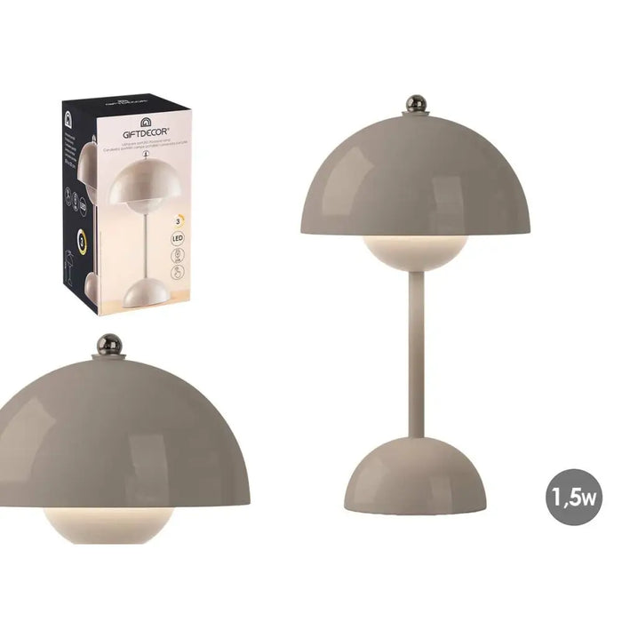 Настолна лампа Gift Decor Сив 1,5 W Гъба (4 броя)