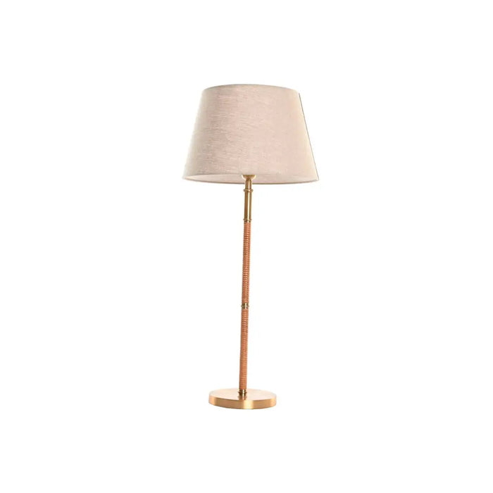 Настолна лампа Home ESPRIT Бежов Златен Естествен 50 W 220 V