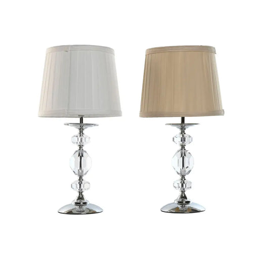 Настолна лампа Home ESPRIT Бял Бежов Метал 25 W 220 V 22 x