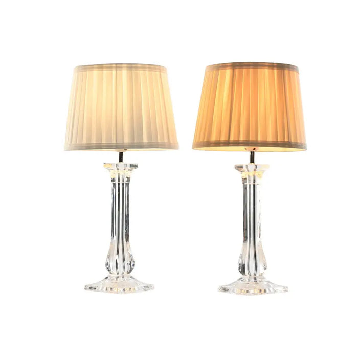 Настолна лампа Home ESPRIT Бял Бежов Метал 60 W 220 V 25 x
