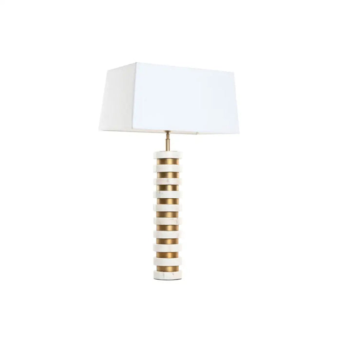 Настолна лампа Home ESPRIT Бял Бежов Златен 50 W 220 V