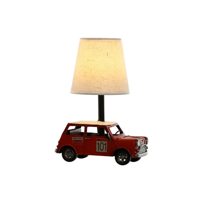 Настолна лампа Home ESPRIT Бял Червен лен Метал 20 x 14 x