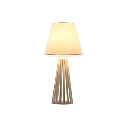 Настолна лампа Home ESPRIT Бял Дървен 50 W 220 V 30 x 30 x