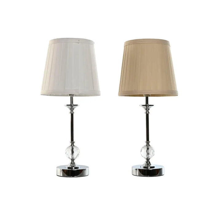 Настолна лампа Home ESPRIT Бял Бежов Метал 25 W 220 V 20 x