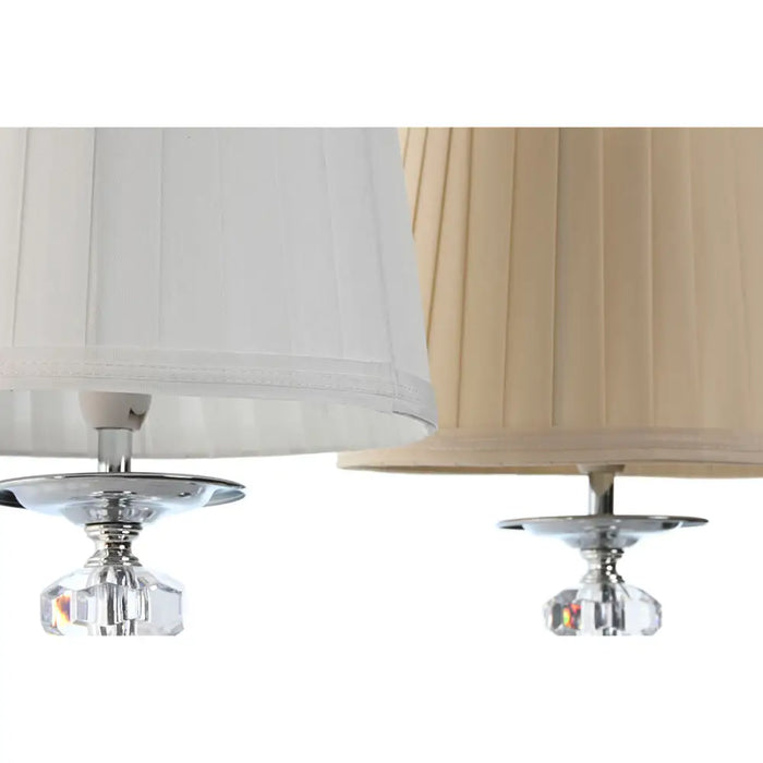 Настолна лампа Home ESPRIT Бял Бежов Метал 25 W 220 V 22 x
