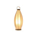 Настолна лампа Home ESPRIT Кафяв лен Метал Въже 25 x 25 x