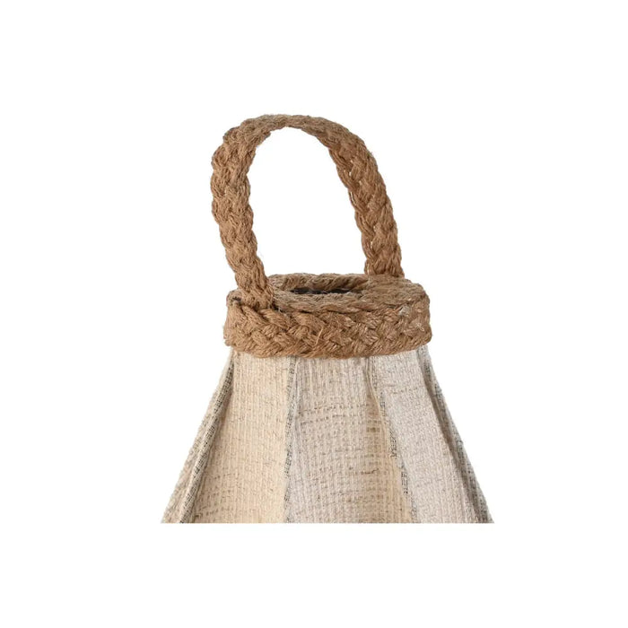 Настолна лампа Home ESPRIT Кафяв лен Метал Въже 25 x 25 x