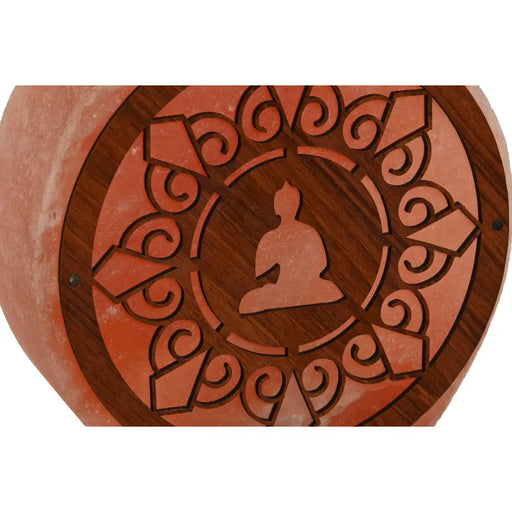 Настолна лампа Home ESPRIT Кафяв Розов Сол Дърво манго 15 W