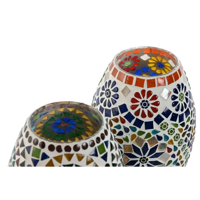 Настолна лампа Home ESPRIT Многоцветен Алуминий Кристал 220