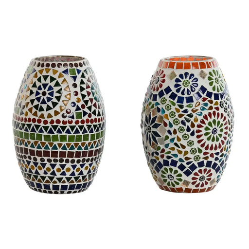 Настолна лампа Home ESPRIT Многоцветен Алуминий Кристал 220