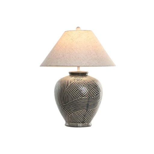 Настолна лампа Home ESPRIT Син Бежов 50 W 220 V