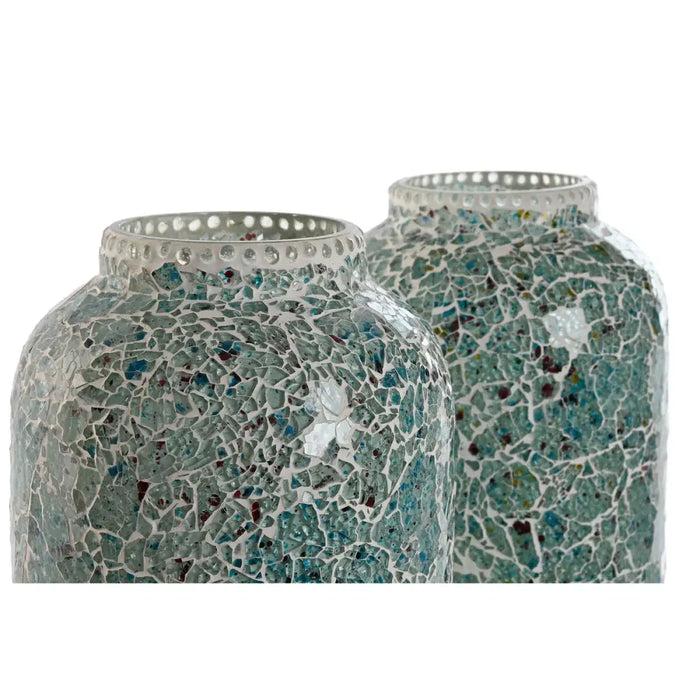 Настолна лампа Home ESPRIT Зелен Небесно синьо 25 W 220 V