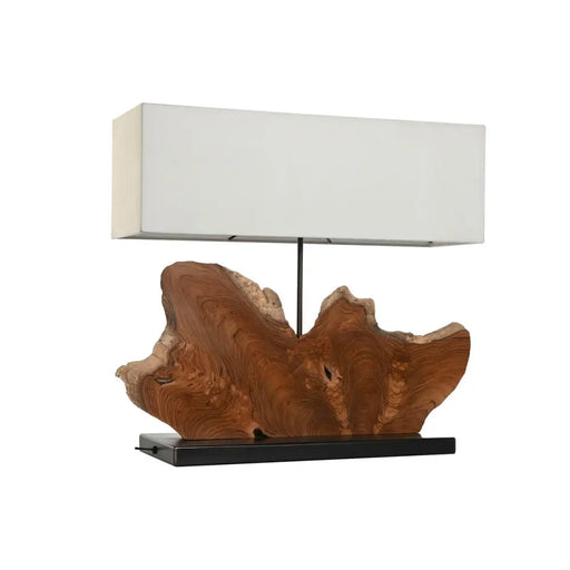 Настолна лампа Home ESPRIT Желязо тиково дърво 60 X 20 X 55