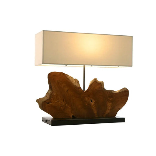Настолна лампа Home ESPRIT Желязо тиково дърво 60 X 20 X 55
