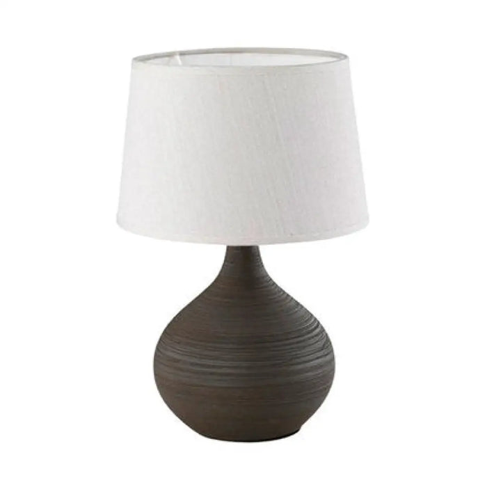 НАСТОЛНА ЛАМПА MARTIN E14 29CM КАФ/БЯЛО TRIO