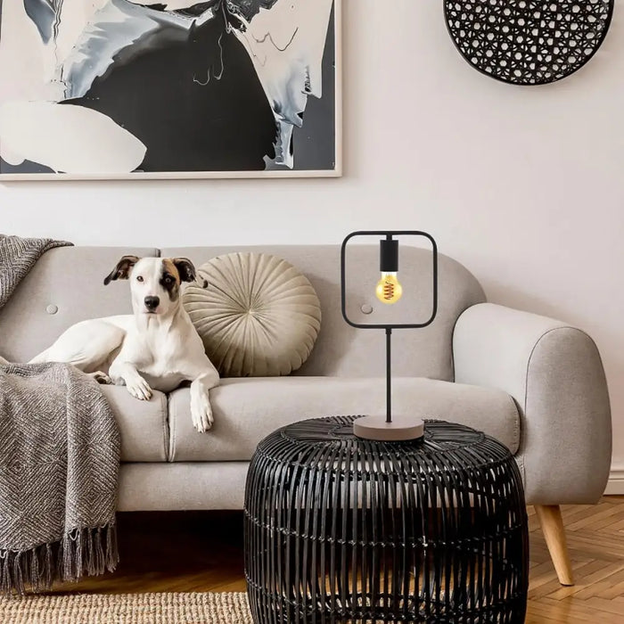 НАСТОЛНА ЛАМПА RUFIN E27 MAX 40W КВАДРАТ