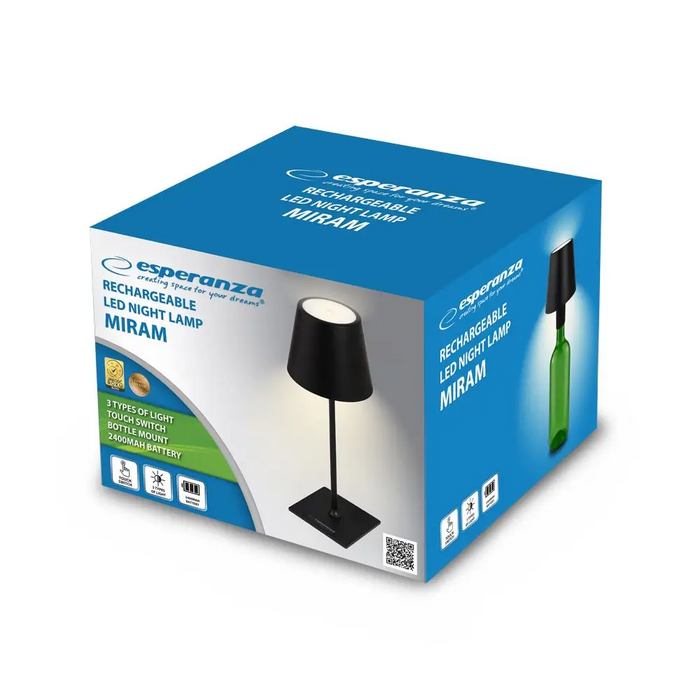 Настолна LED лампа Esperanza ELD119K черна