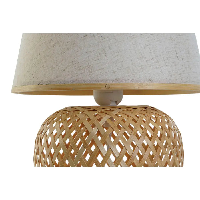 Настолна лампа DKD Home Decor Кафяв Естествен Бамбук 50 W