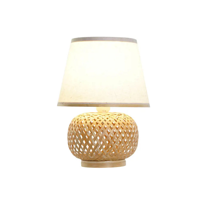 Настолна лампа DKD Home Decor Кафяв Естествен Бамбук 50 W