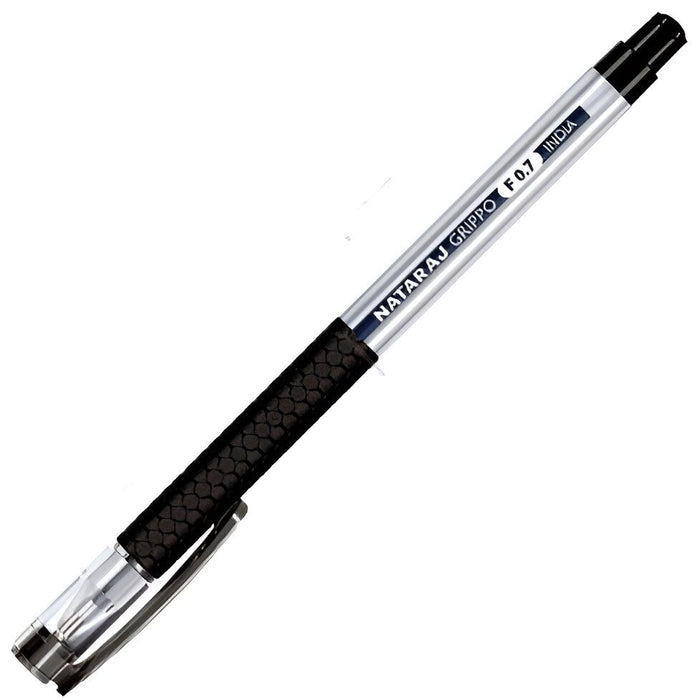 Химикалка Nataraj Grippo - Черна, 0.7 mm
