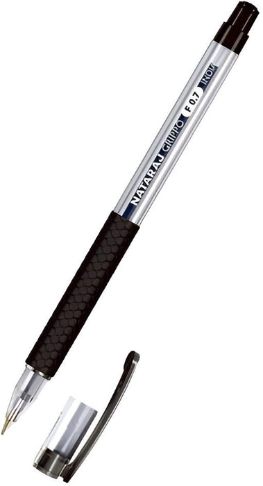 Химикалка Nataraj Grippo - Черна, 0.7 mm