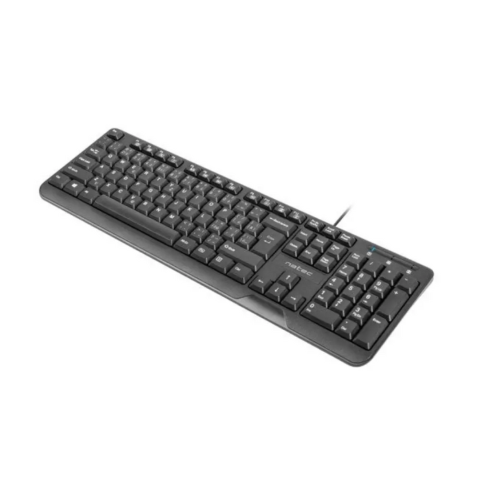 NATEC КЛАВИАТУРА TROUT SLIM USB CZ/SK LAYOUT ЧЕРНА