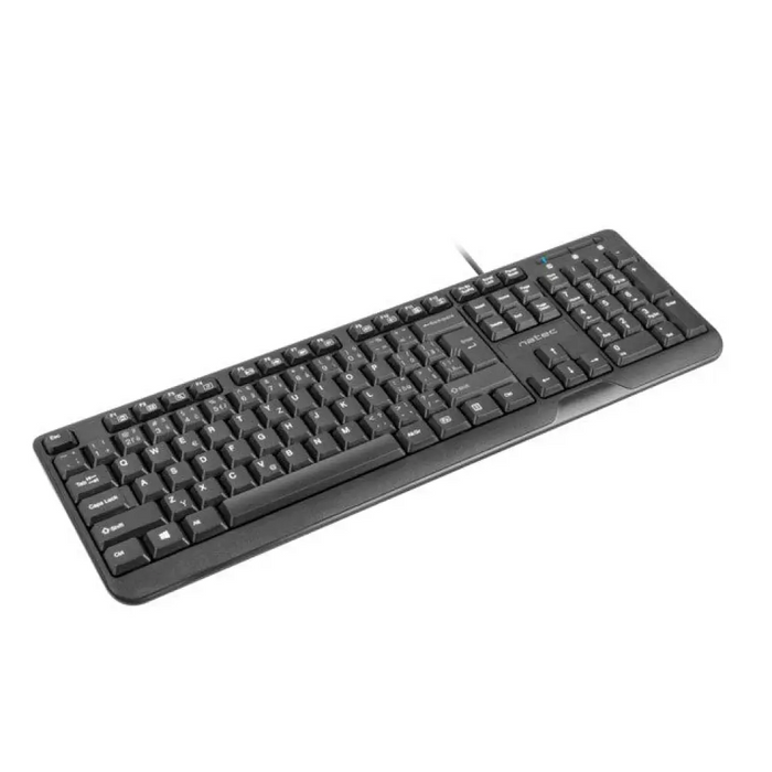 NATEC КЛАВИАТУРА TROUT SLIM USB CZ/SK LAYOUT ЧЕРНА