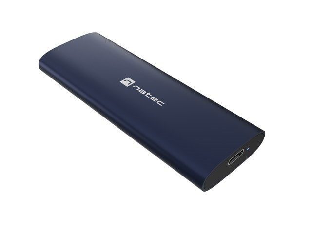 Външен корпус за SSD NATEC RHINO M.2 NVME LITE, USB-C 3.2 GEN 2, стомана, тъмносин