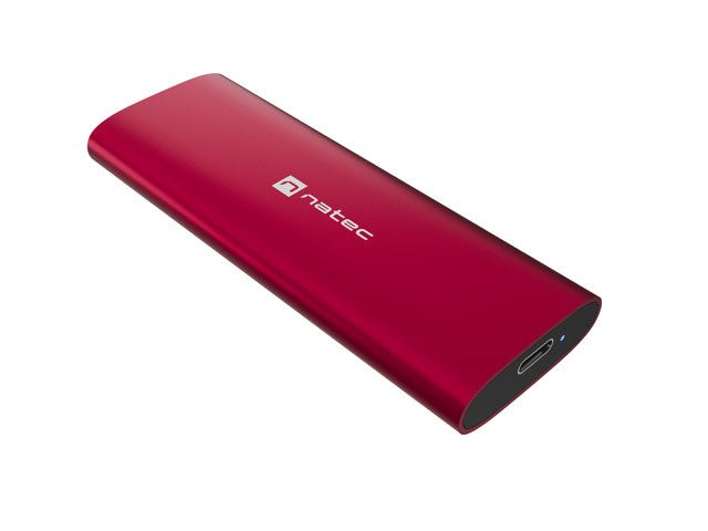 NATEC RHINO M.2 NVME LITE ВЪНШЕН SSD КОРПУС USB-C 3.2 GEN 2 РУБИНЕНО ЧЕРВЕН